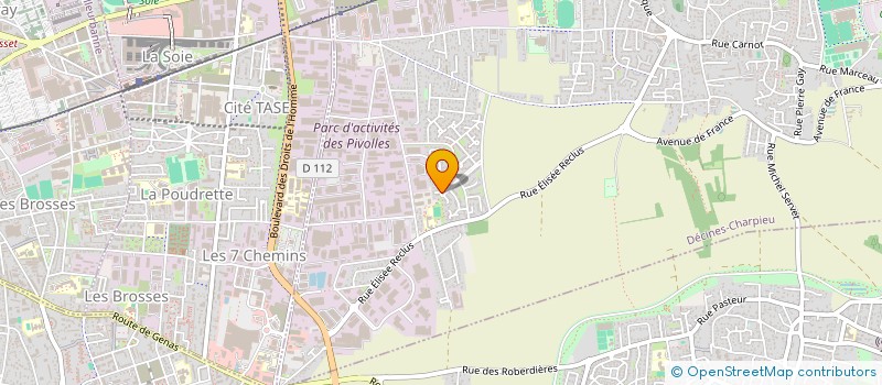 localisation de l'entreprise SCI LANATOM  DECINES-CHARPIEU