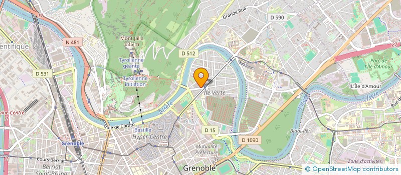 localisation de l'entreprise SCI LANAVAL à GRENOBLE