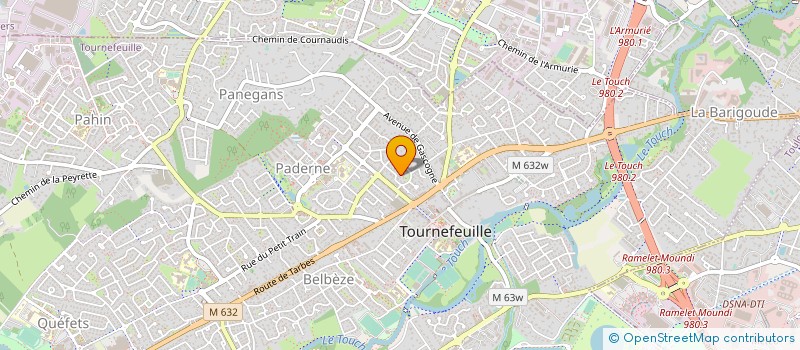 localisation de l'entreprise SCI LANCEFOC 33  TOURNEFEUILLE