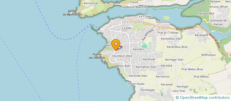 localisation de l'entreprise SCI LANCELLE & CO  LE CONQUET