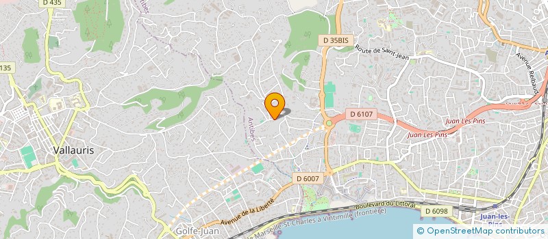 localisation de l'entreprise SCI LANCELOT 1ER à ANTIBES