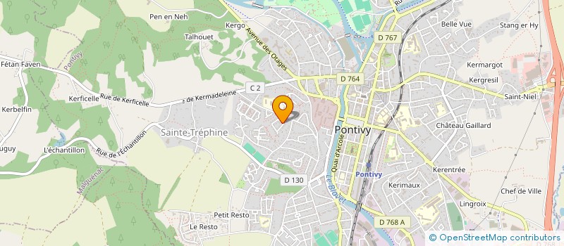 localisation de l'entreprise SCI LANCELOT  PONTIVY