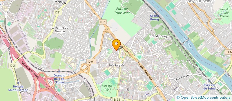 localisation de l'entreprise SCI LANCELOT à EVRY-COURCOURONNES