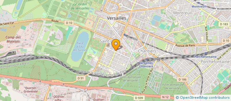 localisation de l'entreprise SCI LANCI à VERSAILLES