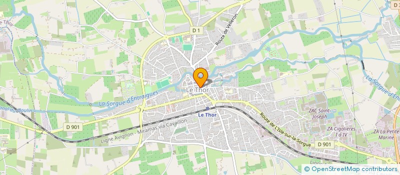 localisation de l'entreprise SCI LANCON  LE THOR