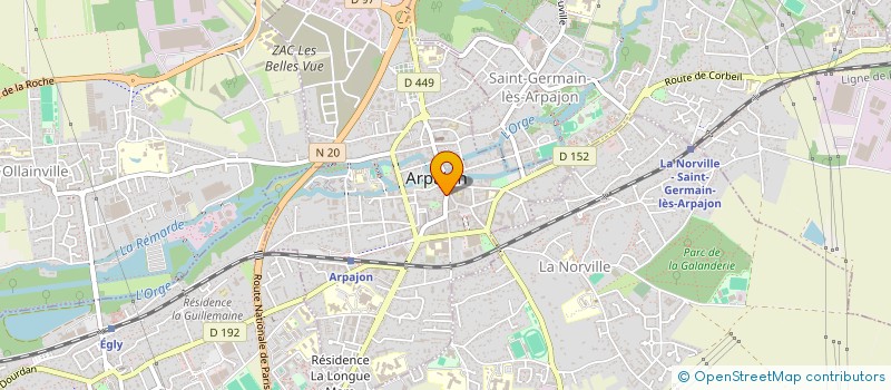 localisation de l'entreprise SCI LANCRY  ARPAJON