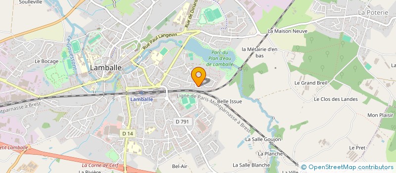 localisation de l'entreprise SCI LAND'ES  LAMBALLE-ARMOR