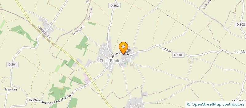 localisation de l'entreprise SCI LANDEAU FRERES à THEIL-RABIER