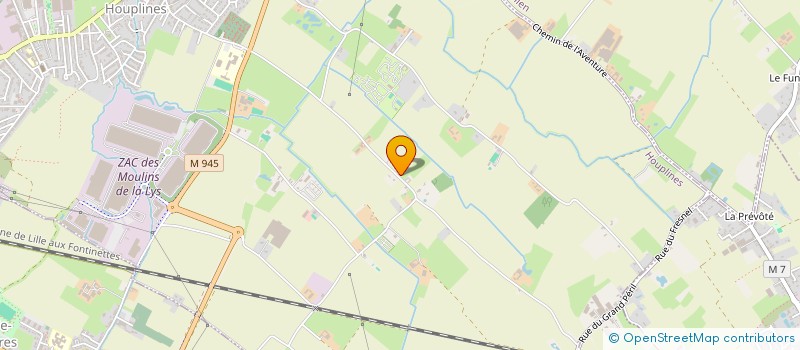 localisation de l'entreprise SCI LANDES DU HAGET  HOUPLINES