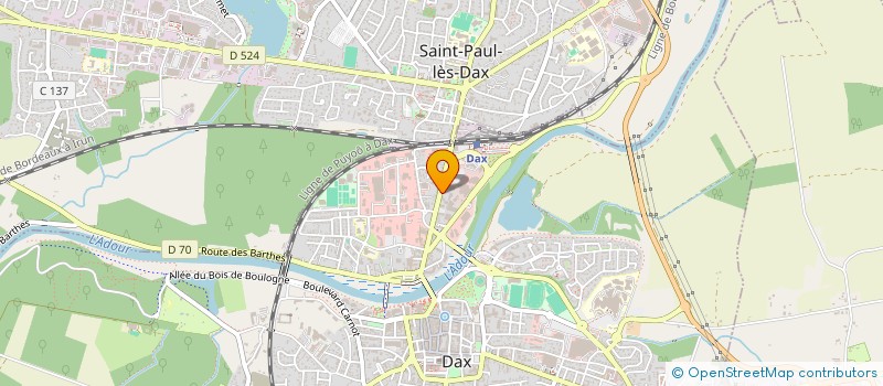 localisation de l'entreprise SCI LANDES' IMMO à DAX