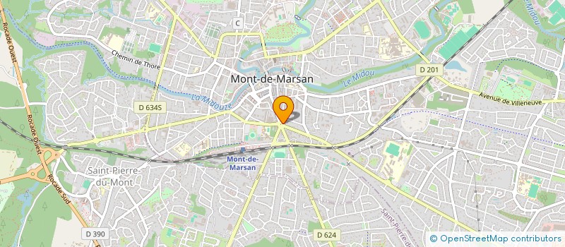localisation de l'entreprise SCI LANDES MIDOU à MONT-DE-MARSAN