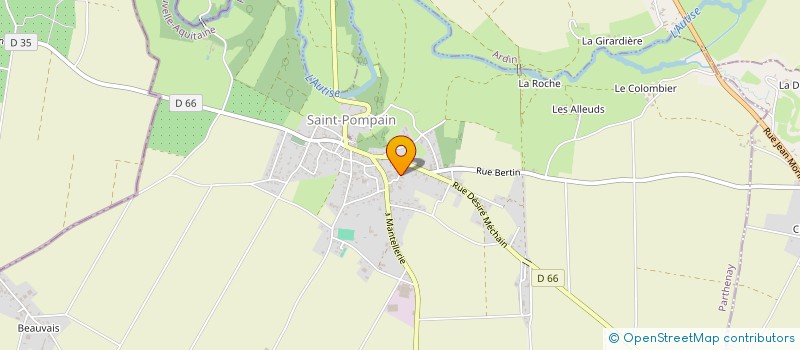 localisation de l'entreprise SCI LANDI DAUPHIN  BEUGNON-THIREUIL