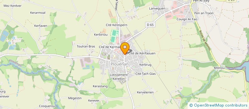 localisation de l'entreprise SCI LANDI METAUX  PLOUVORN