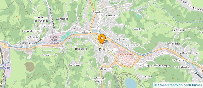 localisation de l'entreprise SCI LANDIE LES CHORALINES  DECAZEVILLE