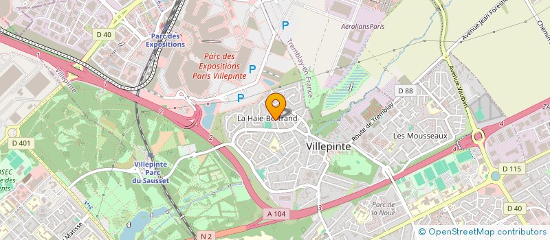 localisation de l'entreprise SCI LANDIORT à VILLEPINTE