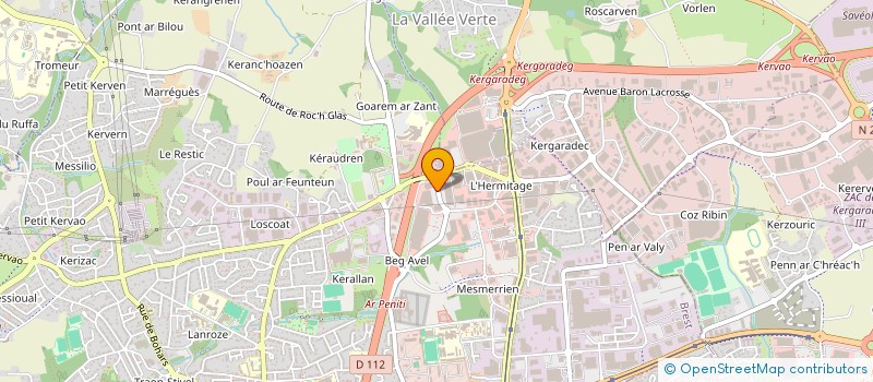 localisation de l'entreprise SCI LANDIVIAM  BREST