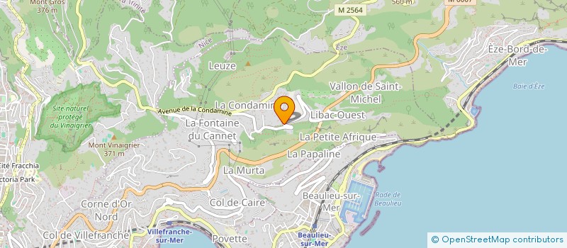 localisation de l'entreprise SCI LANDO à VILLEFRANCHE-SUR-MER