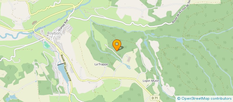 localisation de l'entreprise SCI LANDOISE  ROYBON