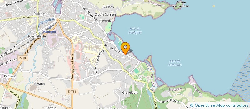 localisation de l'entreprise SCI LANDRE  PAIMPOL