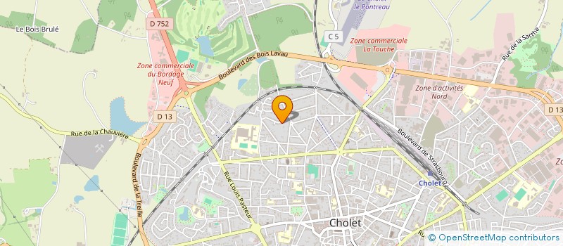 localisation de l'entreprise SCI LANDREAU INVESTISSEMENT à CHOLET