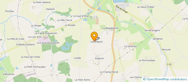 localisation de l'entreprise SCI LANDREJARD  COMBOURG