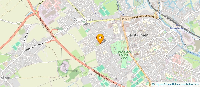 localisation de l'entreprise SCI LANDRON DECOUVELAERE  SAINT-MARTIN-LEZ-TATINGHEM