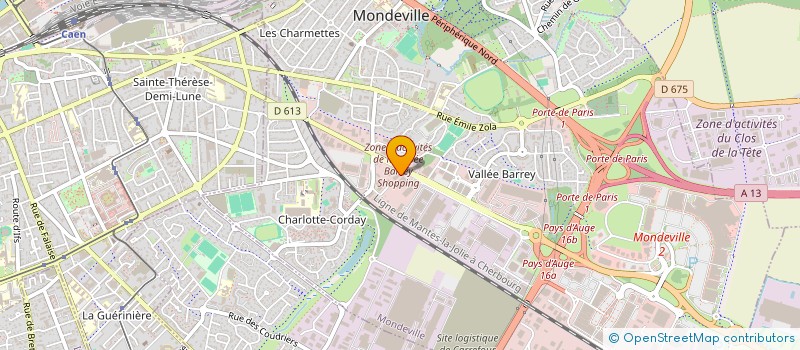 localisation de l'entreprise SCI LANDRY à MONDEVILLE