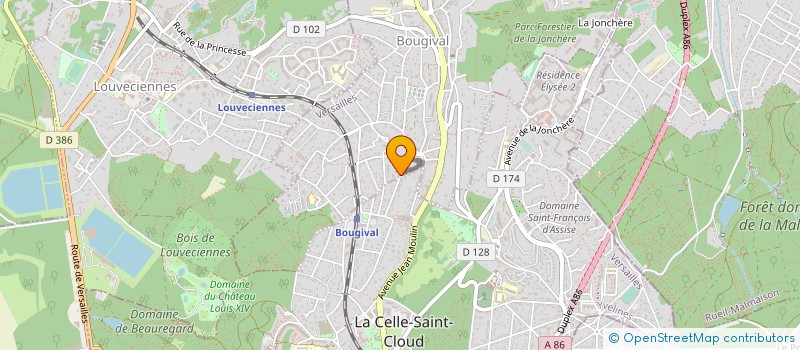 localisation de l'entreprise SCI LANDRY INVEST  BOUGIVAL