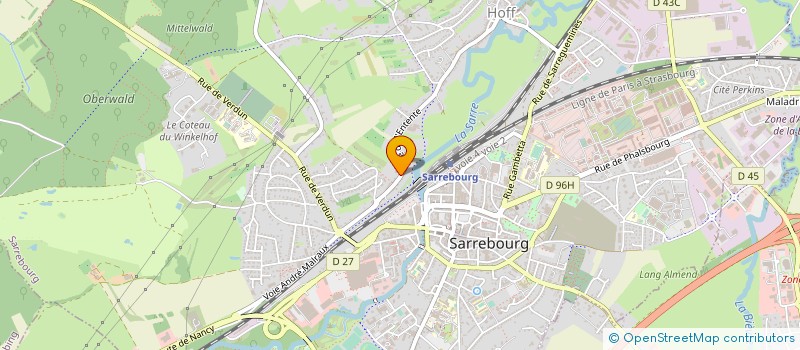 localisation de l'entreprise SCI LANDSBERG à SARREBOURG