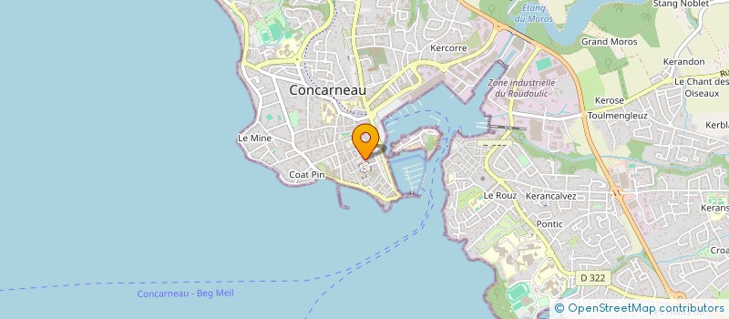 localisation de l'entreprise SCI LANDU  CONCARNEAU