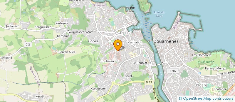 localisation de l'entreprise SCI LANDURE  POULLAN-SUR-MER