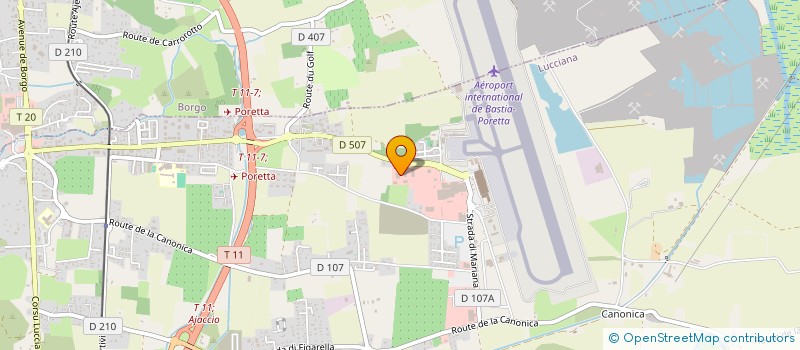 localisation de l'entreprise SCI LANFRANCHI à BORGO