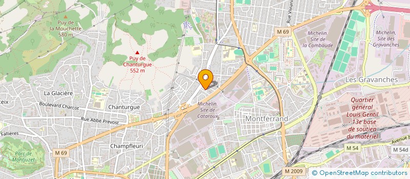 localisation de l'entreprise SCI LANG D'OC  CLERMONT-FERRAND