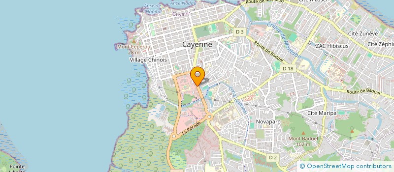 localisation de l'entreprise SCI LANGELIER  CAYENNE