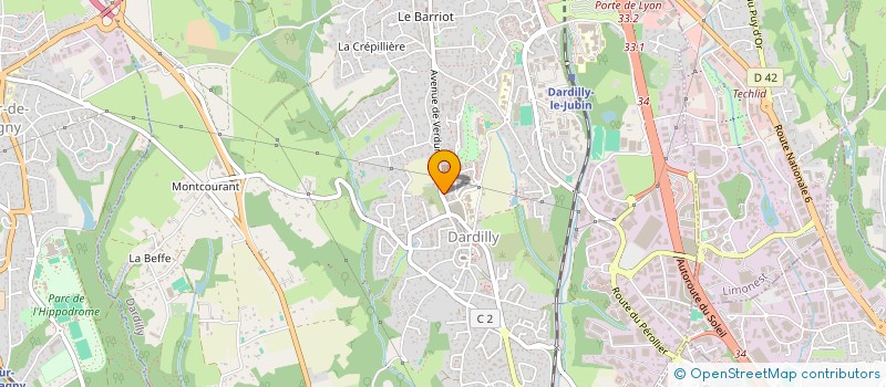 localisation de l'entreprise SCI LANGEVIN  DARDILLY