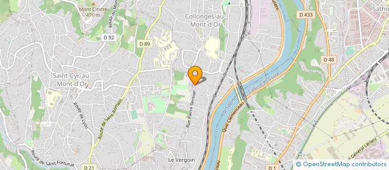 localisation de l'entreprise SCI LANGEVIN  COLLONGES-AU-MONT-D'OR