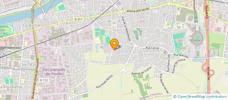 localisation de l'entreprise SCI LANGEVIN  DECINES-CHARPIEU