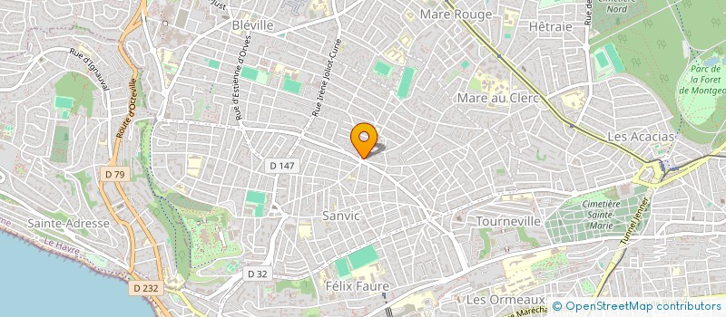 localisation de l'entreprise SCI LANGEVIN LEGER à LE HAVRE