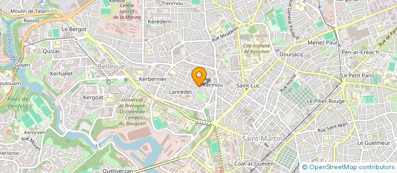 localisation de l'entreprise SCI LANGEVINE  BREST