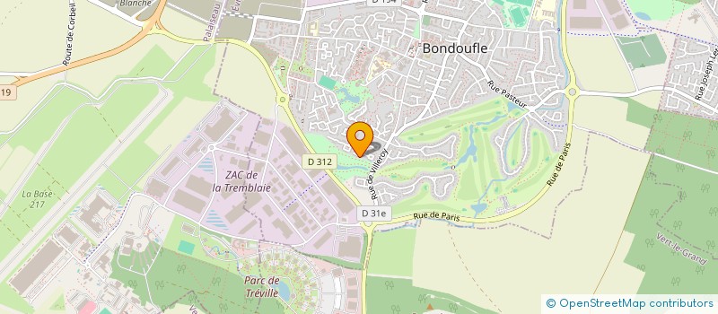 localisation de l'entreprise SCI LANGLADE à BONDOUFLE