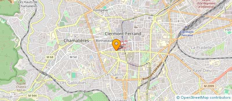 localisation de l'entreprise SCI LANGLADE PICAUD INVESTISSEMENTS  CLERMONT-FERRAND