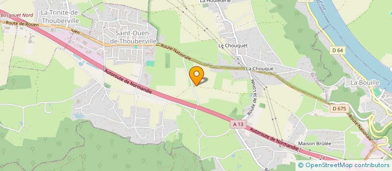 localisation de l'entreprise SCI LANGLOIS  SAINT-OUEN-DE-THOUBERVILLE