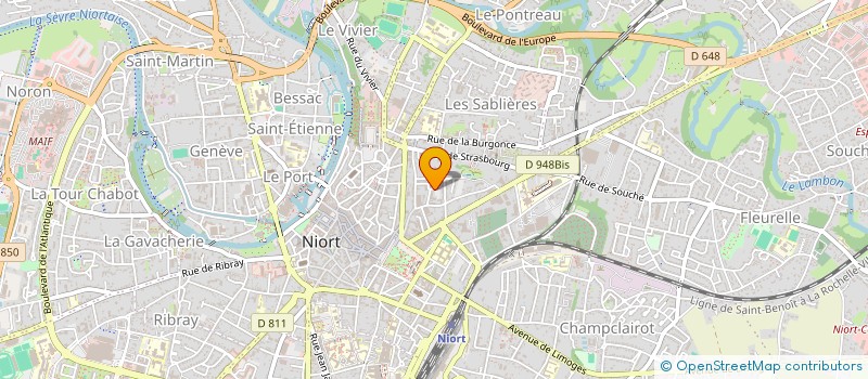 localisation de l'entreprise SCI LANGLOIS  NIORT