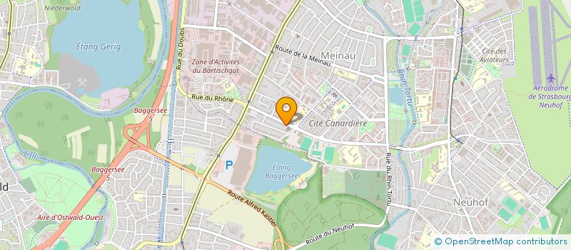 localisation de l'entreprise SCI LANGMAU  STRASBOURG