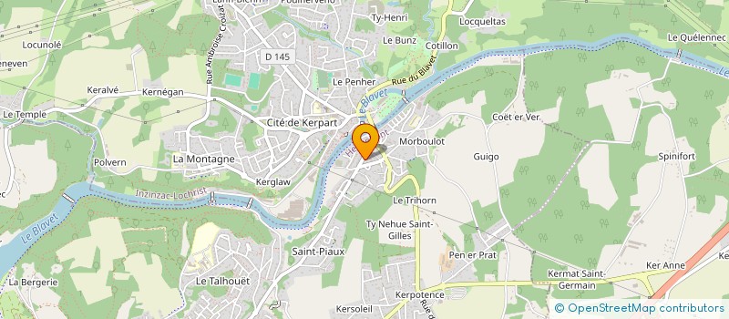 localisation de l'entreprise SCI LANGROIX  HENNEBONT