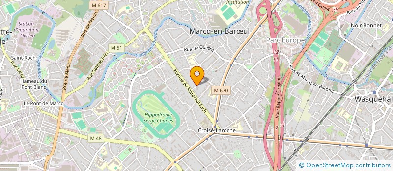 localisation de l'entreprise SCI LANGUEDOC 10 à MARCQ-EN-BARŒUL