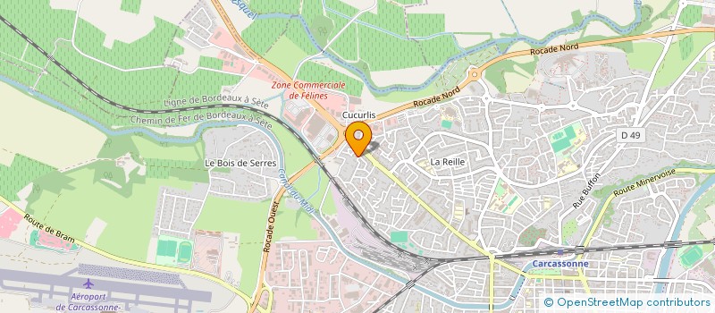 localisation de l'entreprise SCI LANGUEDOC à CARCASSONNE