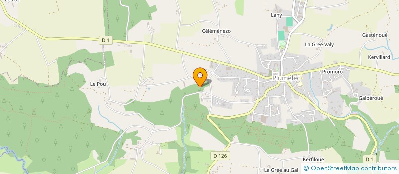 localisation de l'entreprise SCI LANGUEN  PLUMELEC