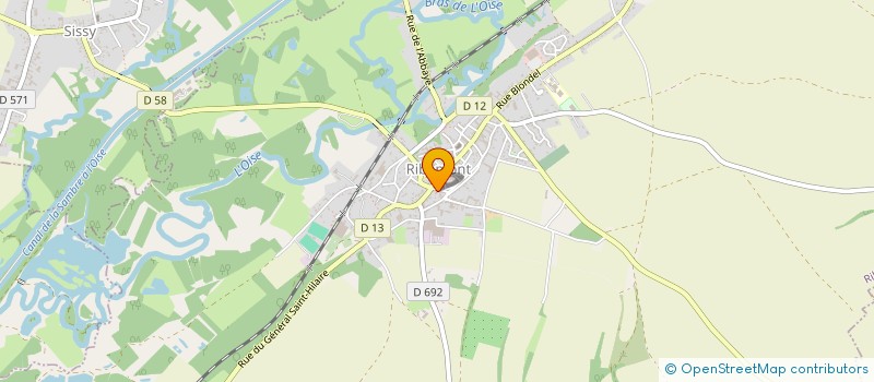 localisation de l'entreprise SCI LANI  RIBEMONT