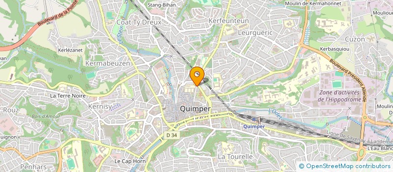 localisation de l'entreprise SCI LANICK  QUIMPER